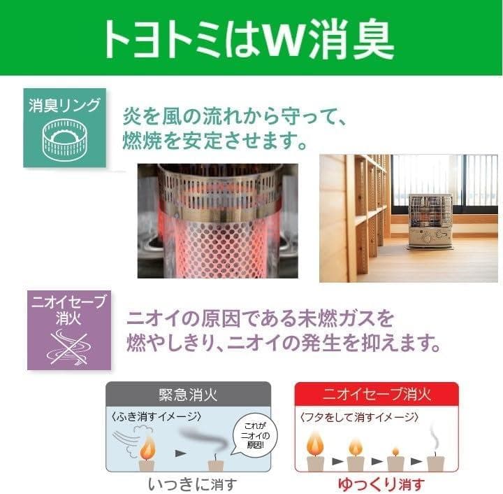 未使用品☆トヨトミ 石油ストーブ ぐるんPa ホワイト RS-G24N(W)