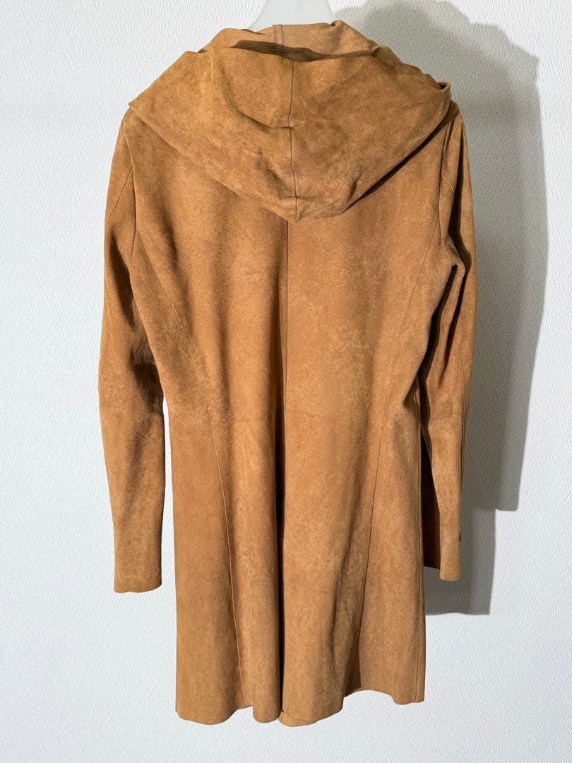 バックラッシュ スエードレザー ロングフードジャケット カーディガン コート