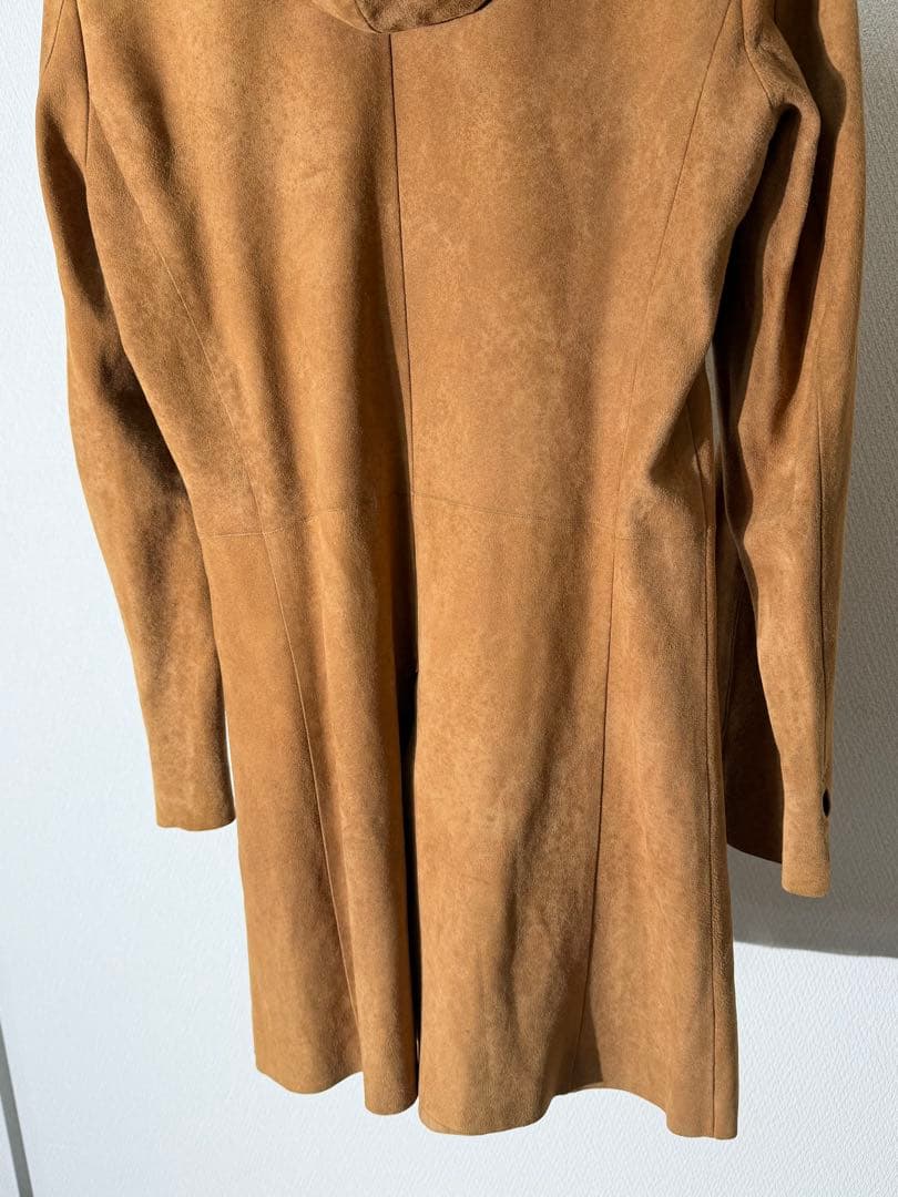 バックラッシュ スエードレザー ロングフードジャケット カーディガン コート