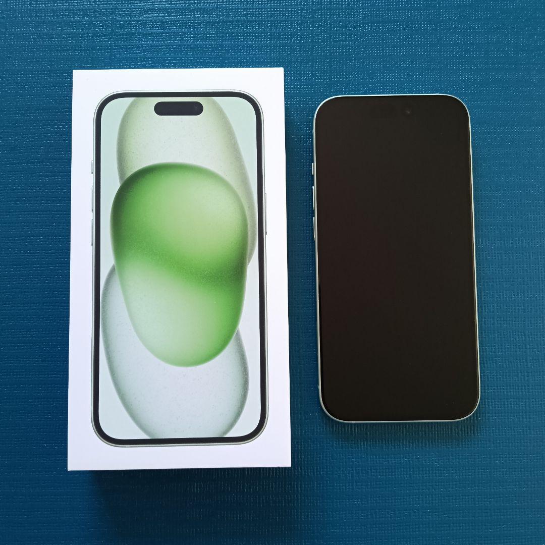 美品 iPhone15 128GB グリーン