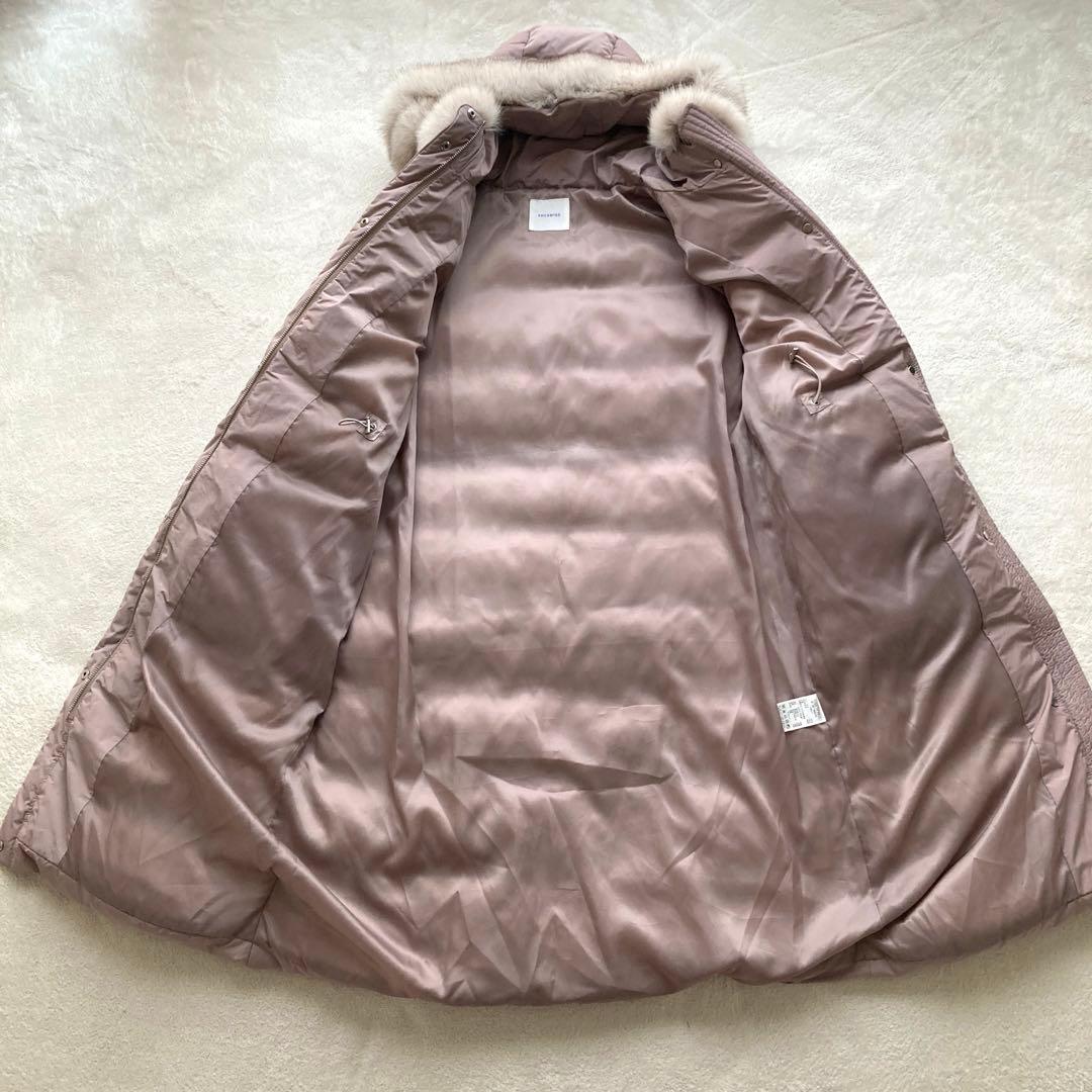 SHESMISS シーズミス　韓国　ロングダウンコート　フォックスファー　肉厚