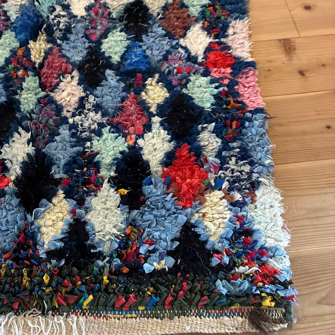 モロッコ絨毯　85cm×180cm ボシャルウェット