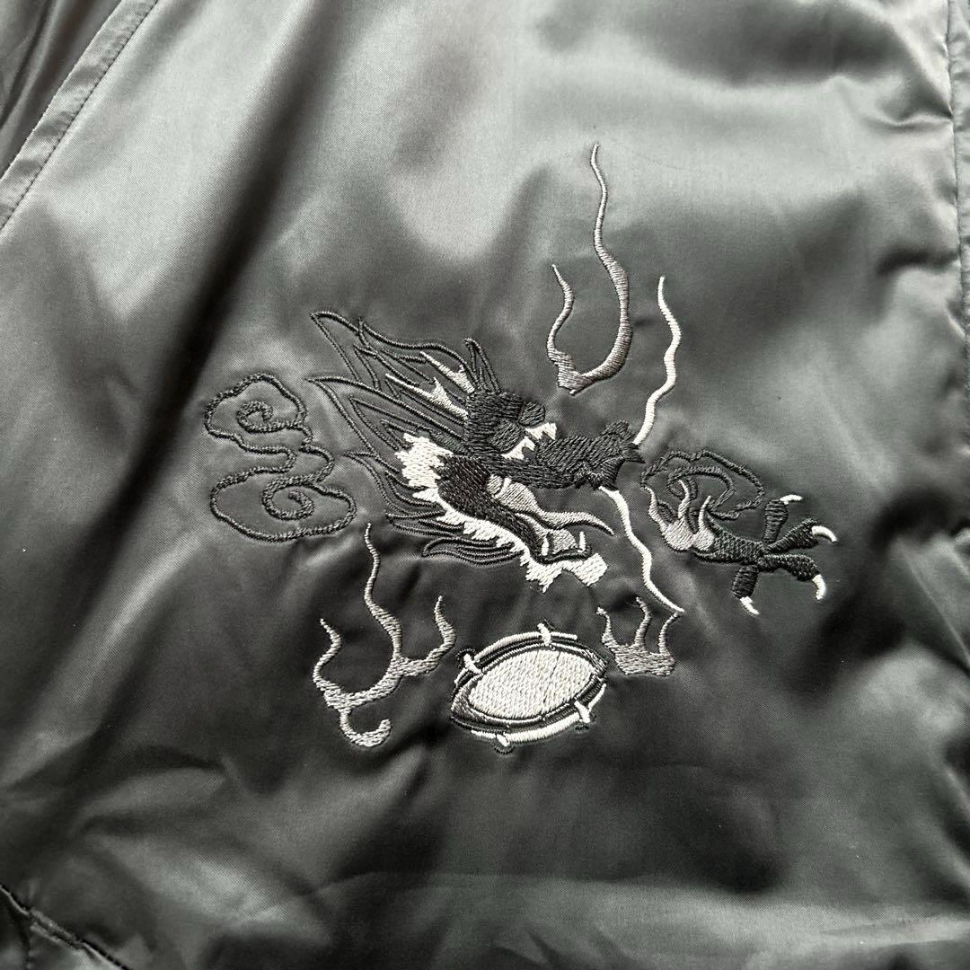 美品　adidasオールブラックス　スカジャン　和柄刺繍　Lサイズ 日本限定