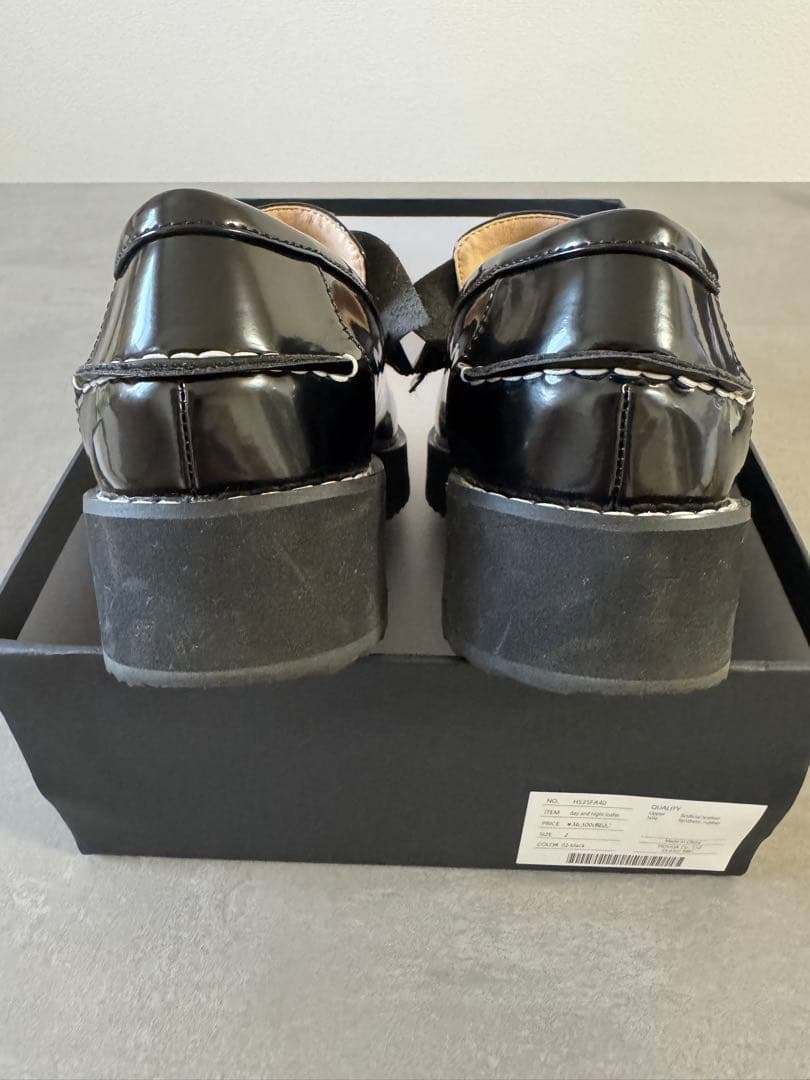 HOUGA day and night loafer ブラック サイズ2