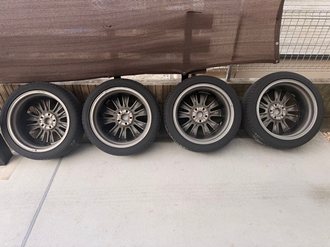 【美品】送料込み　アルヴェル純正ホイール25年製タイヤ　ハイグロス　ノアヴォクシ