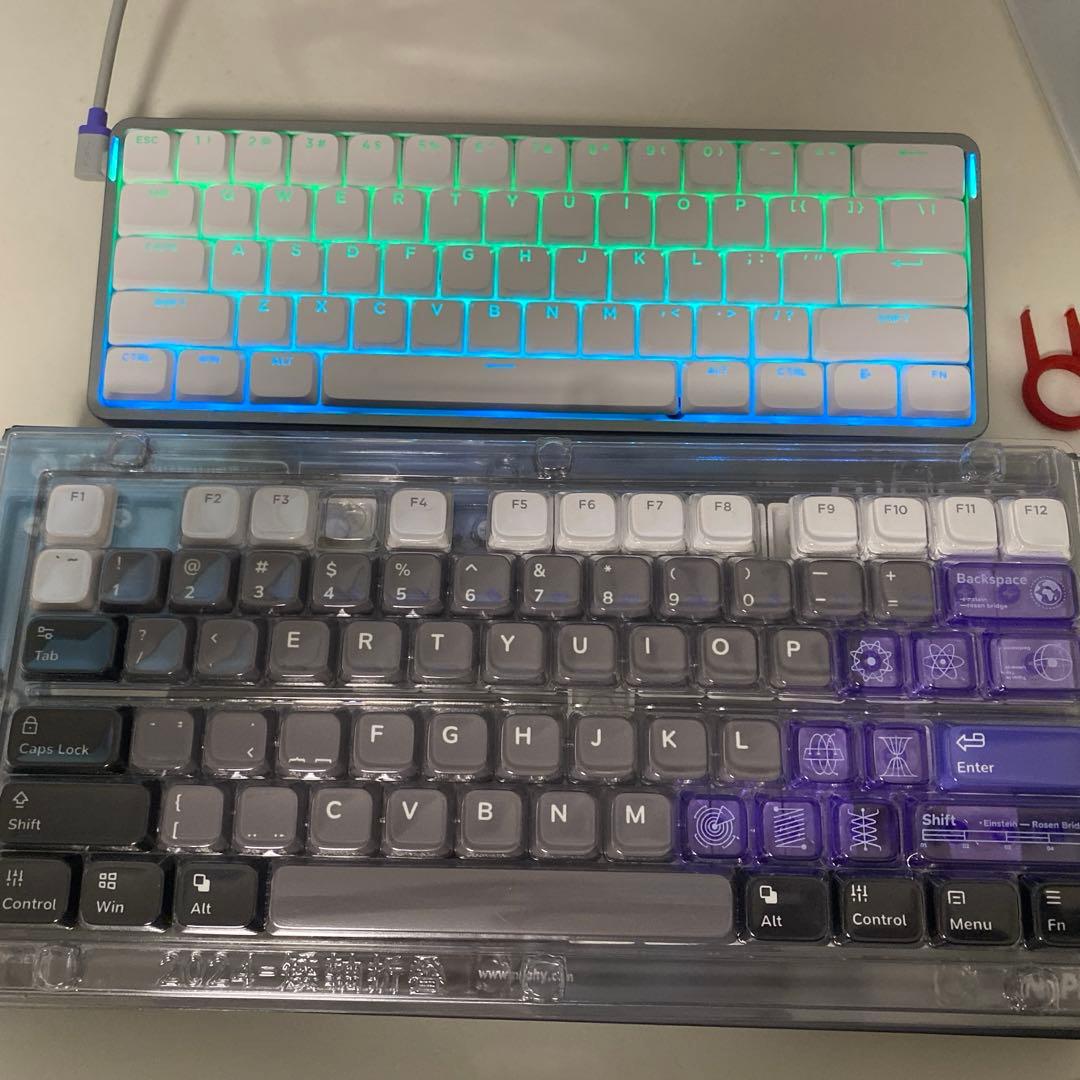 nuphy Air 60 HE jade pro➕ 白キーキャップ