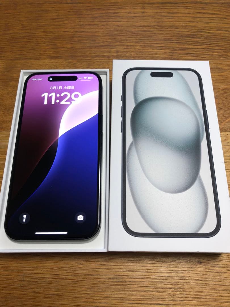 iPhone 15 ブラックApple care限定保証iFaceケース付き