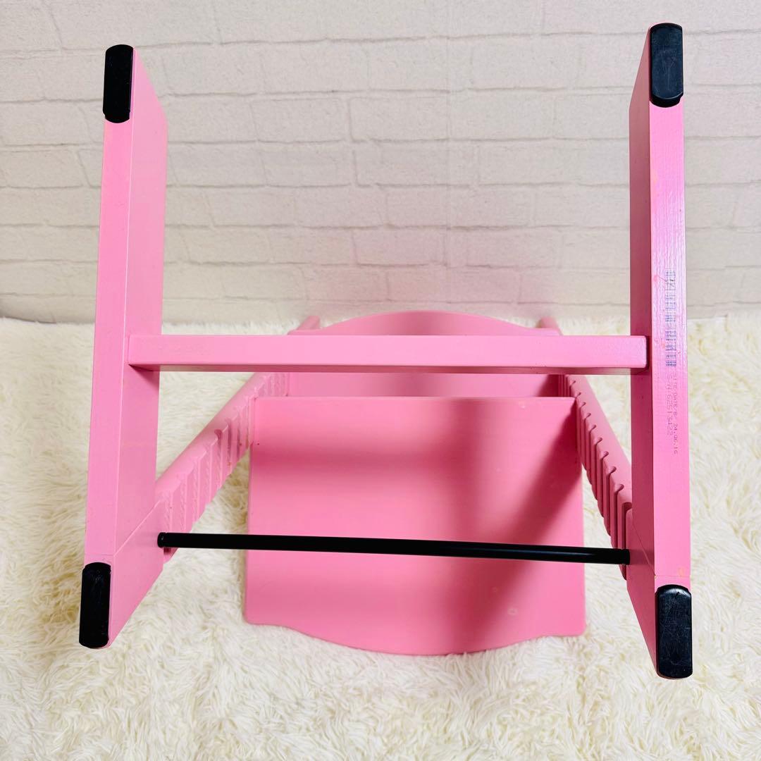 極美品✨ストッケ　トリップトラップ　シリアルNo6 ベビーセット付属 ピンク