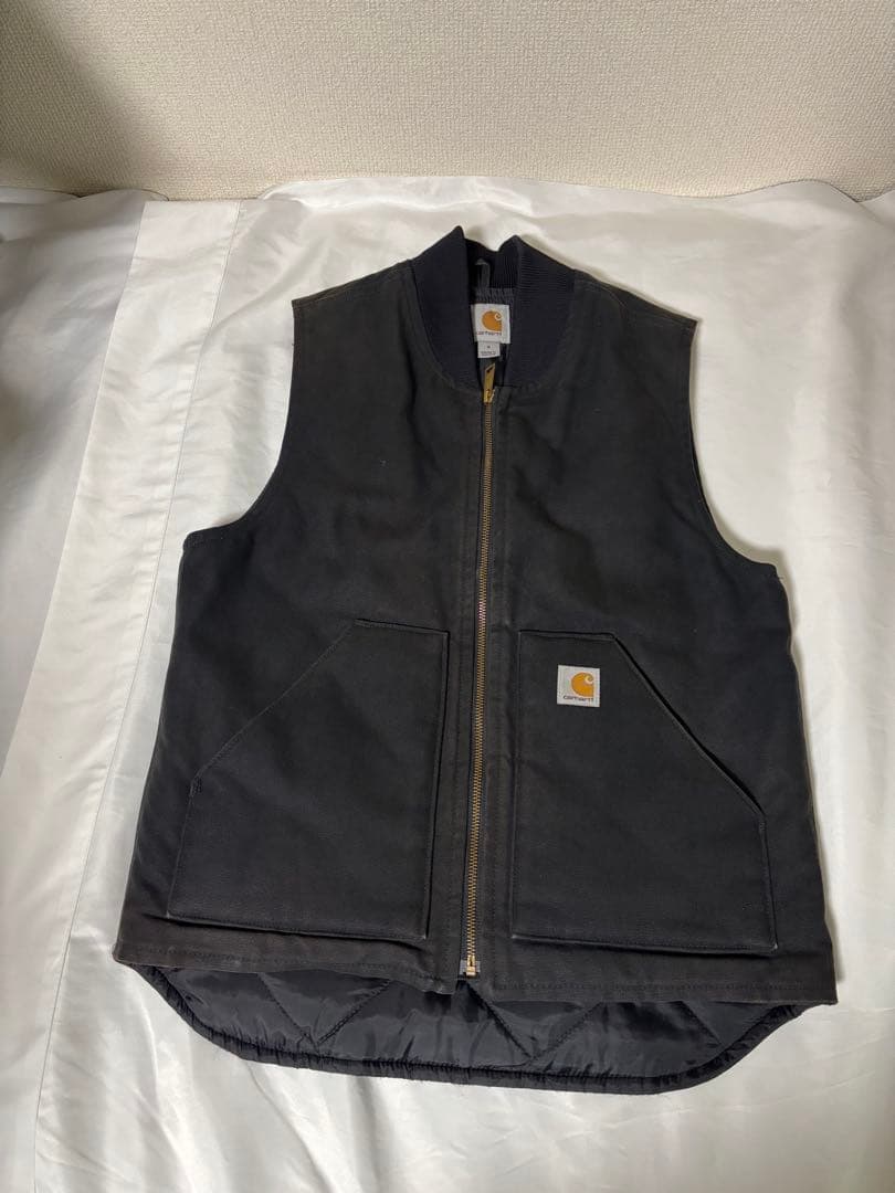 カーハート Carhartt V01 ダックワークベスト ブラック サイズS
