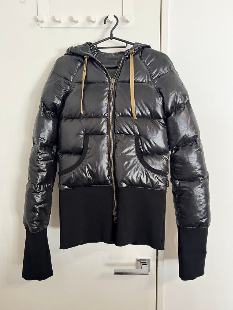 ff⚠️L.C.B. BAT フード付き黒ダウンジャケット