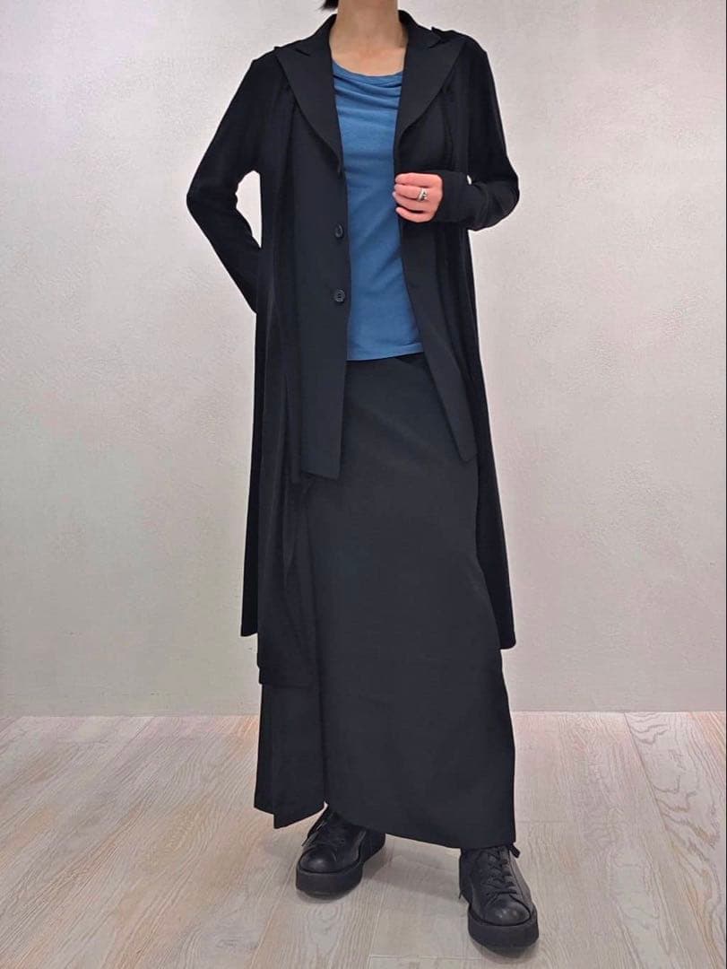 新品　ヨウジヤマモトYohji ウールギャバジン　コート　ジャケット　黒ブラック