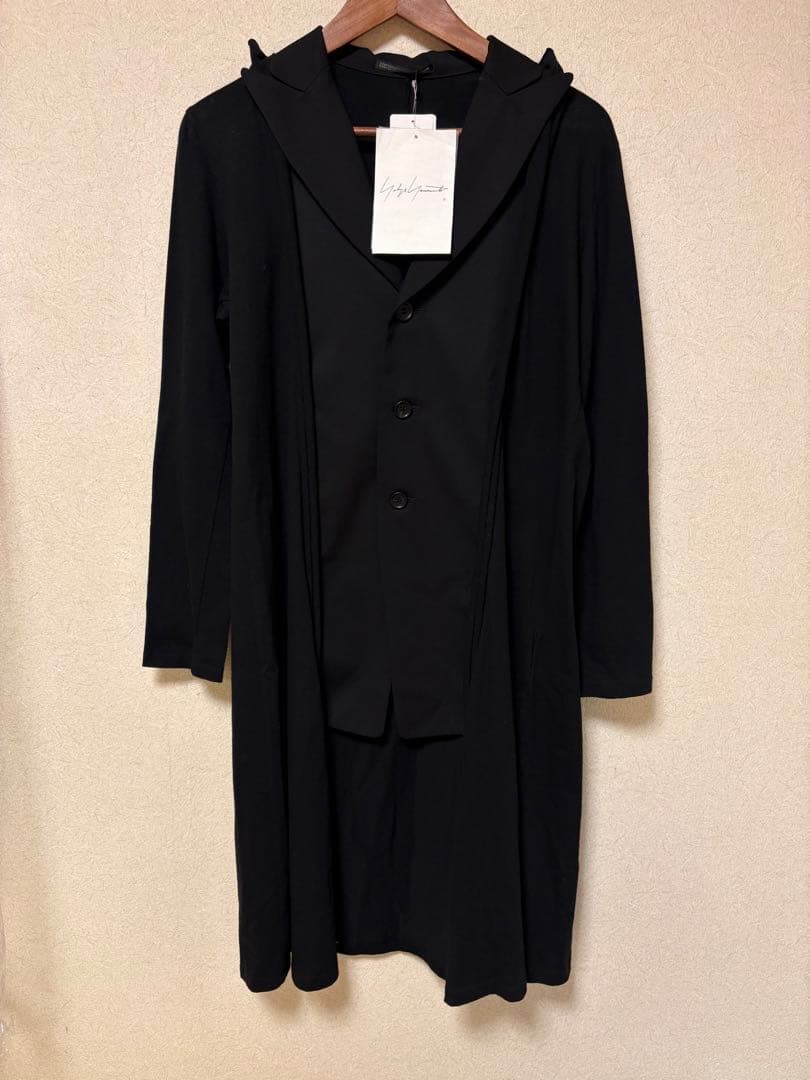 新品　ヨウジヤマモトYohji ウールギャバジン　コート　ジャケット　黒ブラック