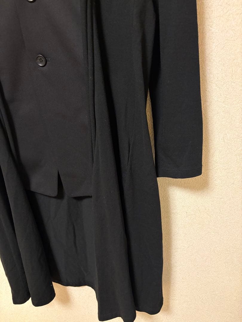新品　ヨウジヤマモトYohji ウールギャバジン　コート　ジャケット　黒ブラック