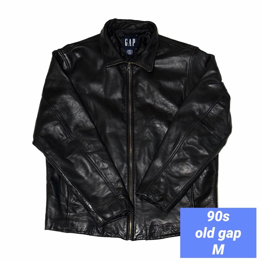 坂*井様 90s OLD GAP 本革 レザージャケット M 極美品 紺タグ