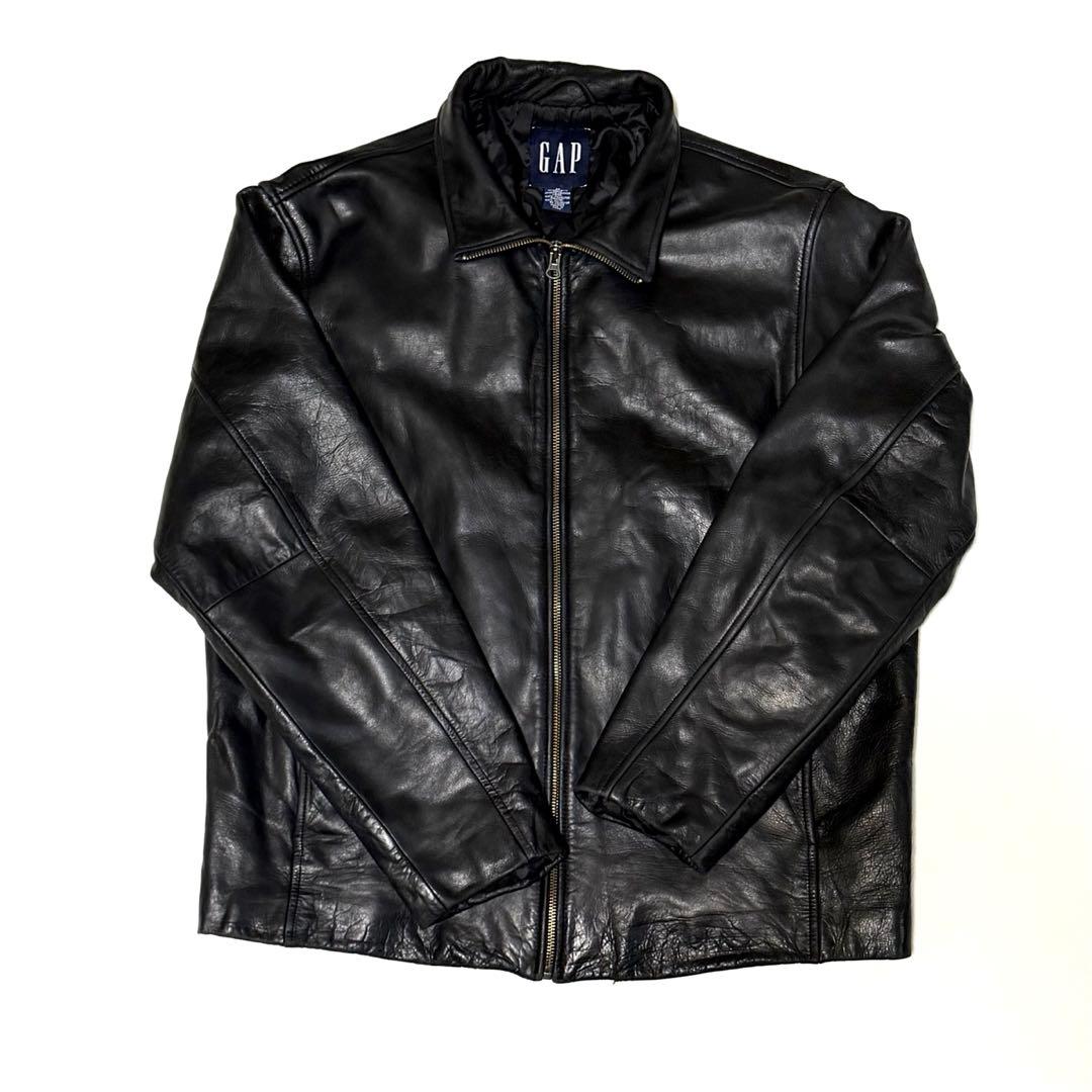 坂*井様 90s OLD GAP 本革 レザージャケット M 極美品 紺タグ