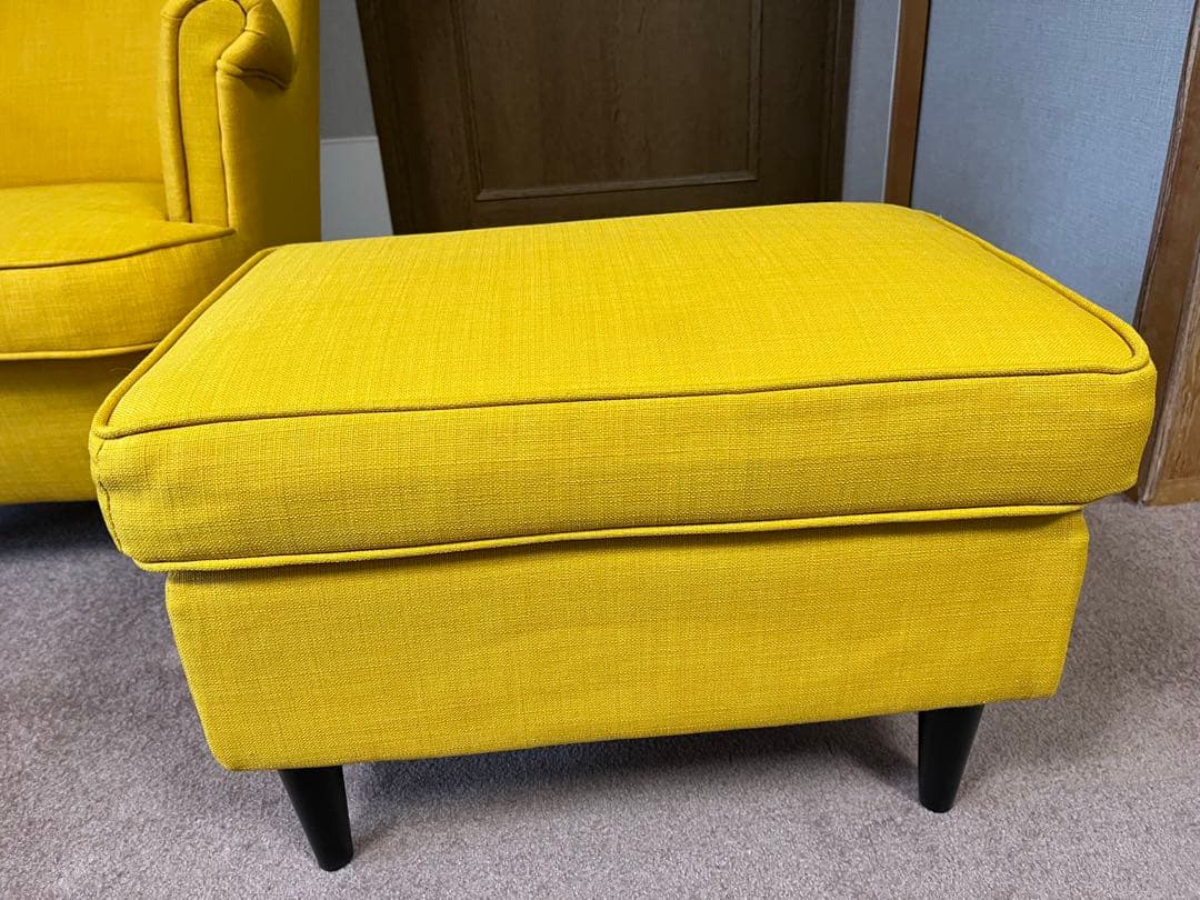 IKEA STRANDMON ストランドモン 1人掛けソファ　オットマン付き