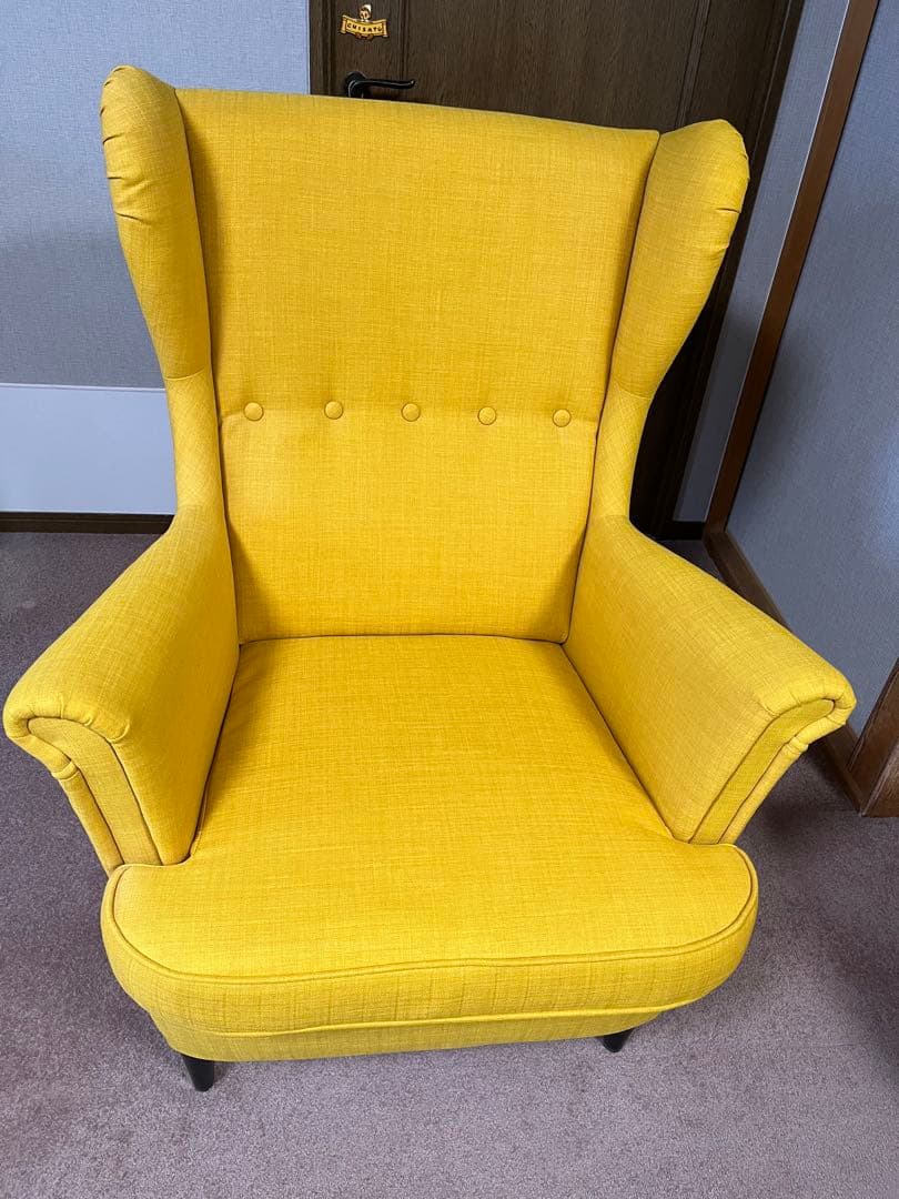 IKEA STRANDMON ストランドモン 1人掛けソファ　オットマン付き