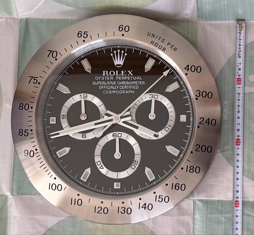 ロレックス デイトナ風 インテリア時計 非売品 販促品 ディスプレイ用 新品
