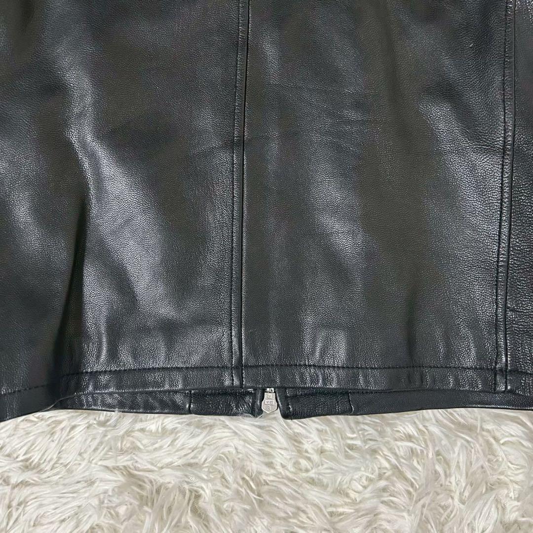 FREAK'S STORE ライダースジャケット ブラック L ゴートレザー
