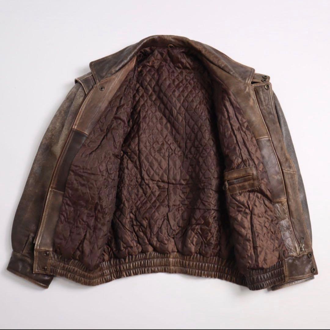 Vintage 80s 90s A2 G1 スタンドカラー レザージャケット