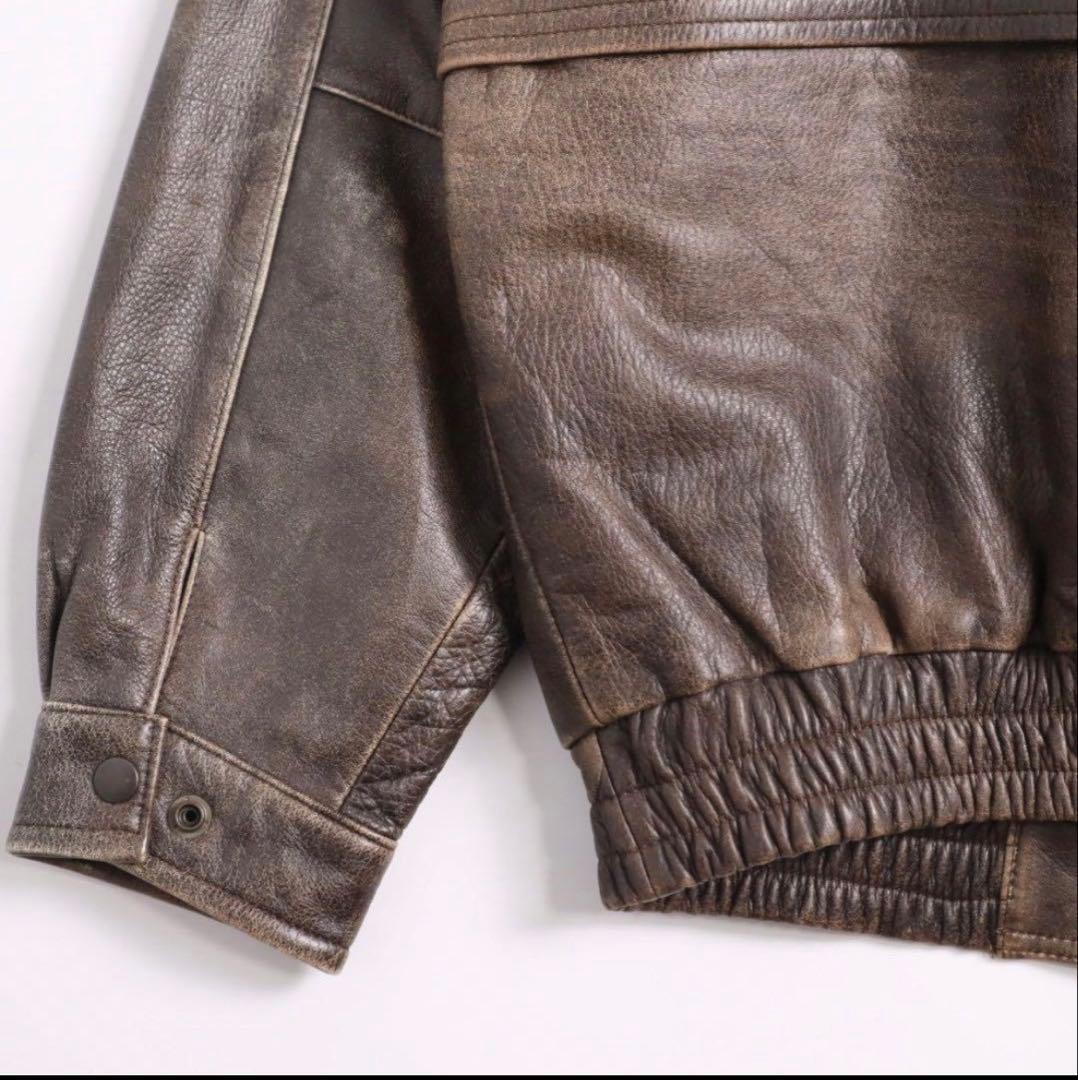 Vintage 80s 90s A2 G1 スタンドカラー レザージャケット