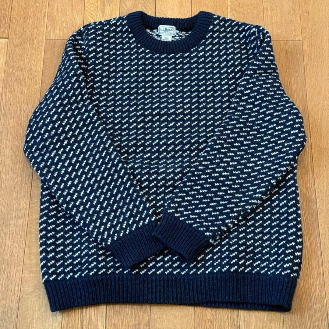 L.L.Bean バーズアイニット ネイビー