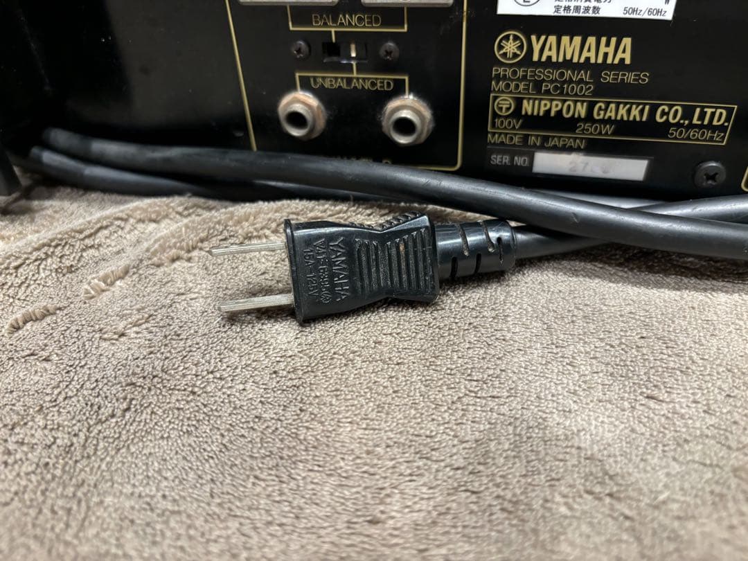 YAMAHA PC1002 パワーアンプ｜左CH音量小｜ジャンク扱い｜重量級名機