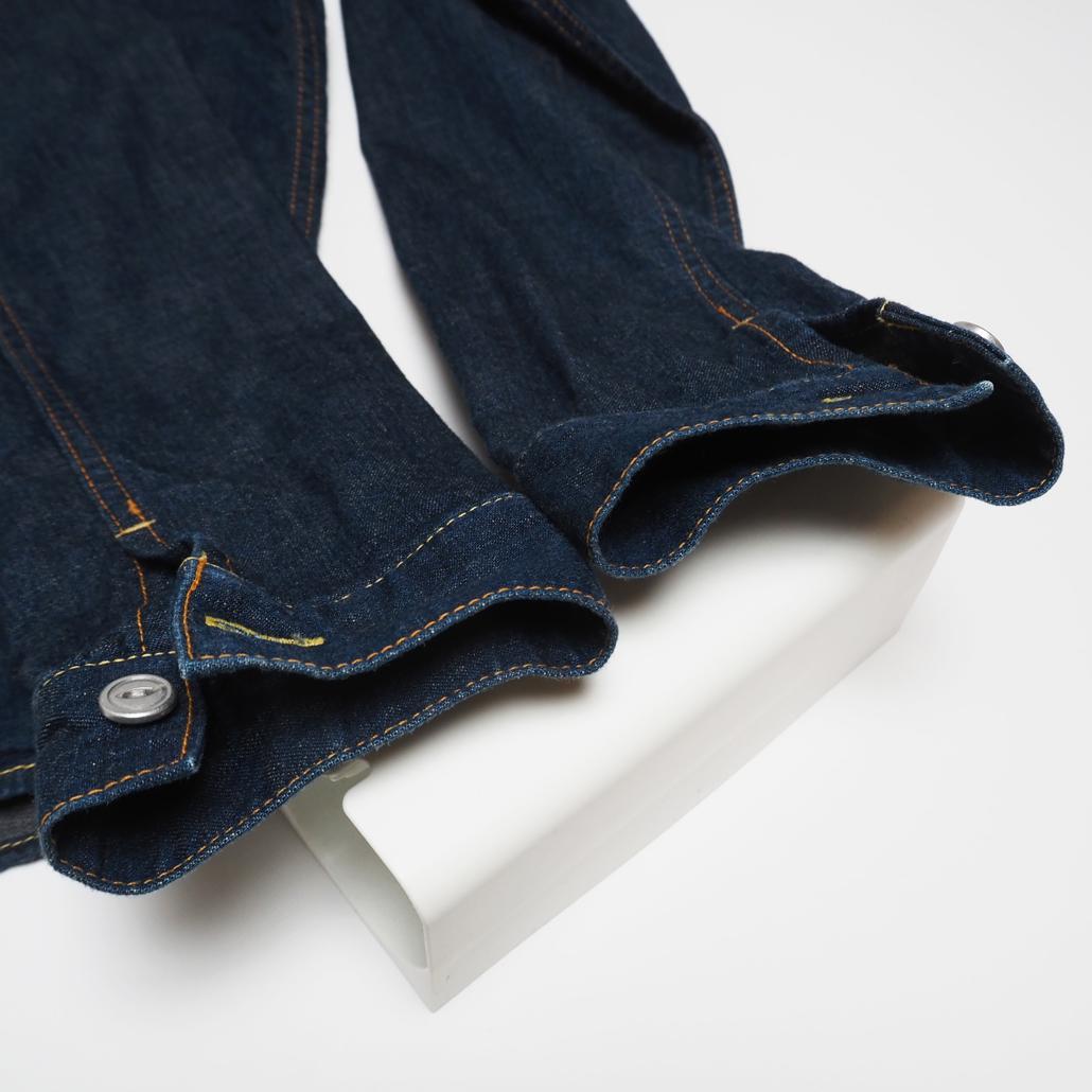 廃盤希少 桃太郎ジーンズ 1stタイプ出陣デニムシャツシャツ 大きいサイズ44