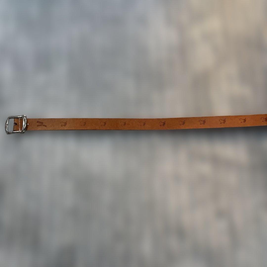 ステュディオダルチザン　Ｌサイズ レザーベルト ブラウン