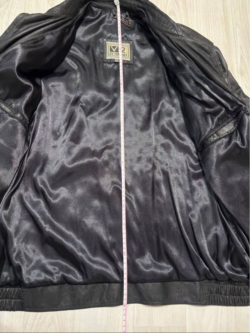 Versace レザージャケット ブラック ヴェルサーチ ヴィンテージ