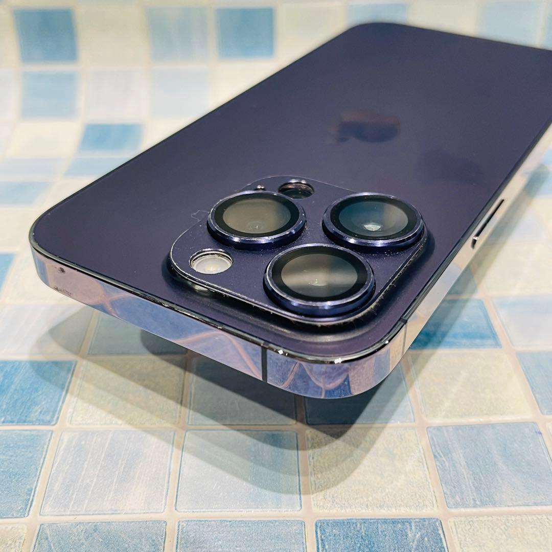 SIMフリー iPhone14Pro 128GB ディープパープル 電池良好