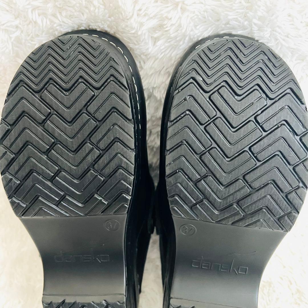 【美品】dansko Ingrid オイルドレザー ブラック 37サイズ