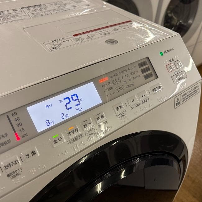 地域限定送料無料 美品 パナソニック ドラム式洗濯乾燥機 NA-VX800BR