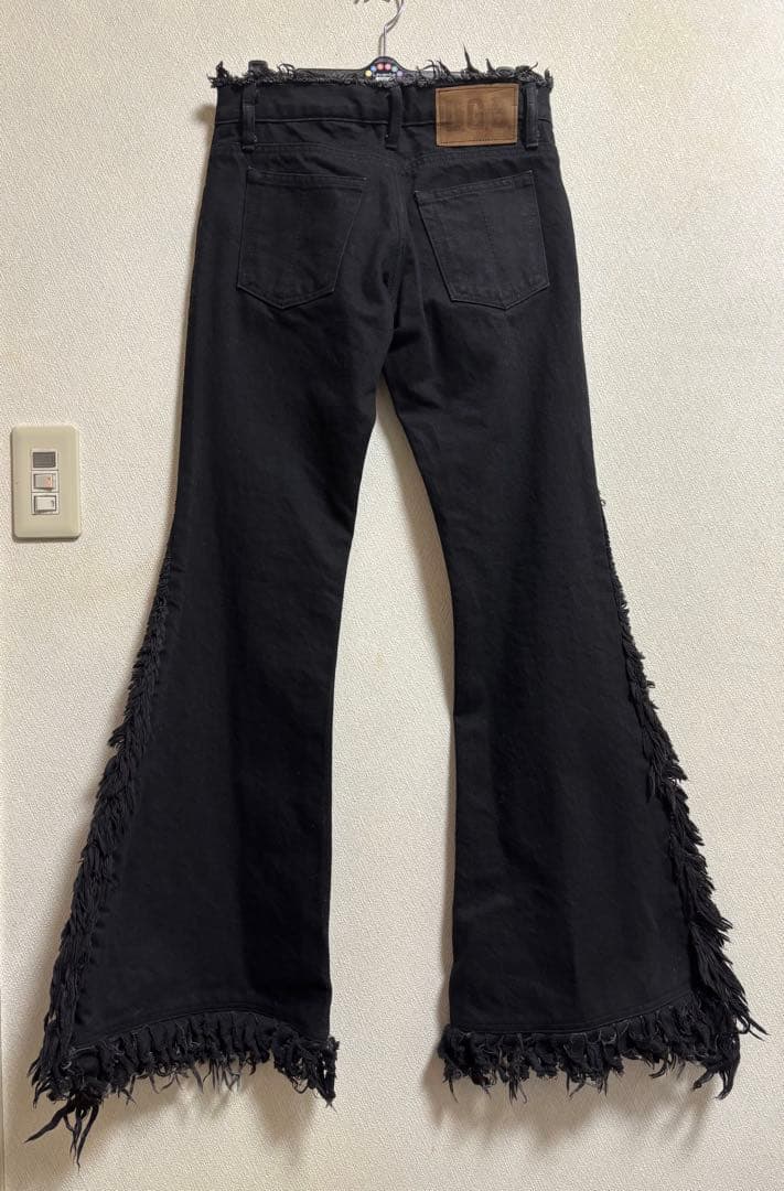 LGB ルグランブルー フリンジベルボトム　黒 初期