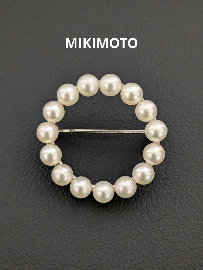 み*＠様 MIKIMOTO　パールブローチ　サークル　SILVER