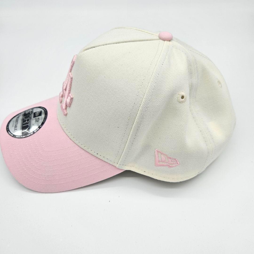 白 ピンク ホワイト ドジャース ニューエラ キャップ LA 限定 US