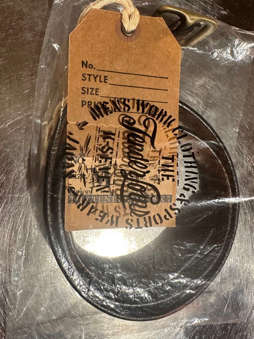 テンダーロインナローベルト　ブラウン