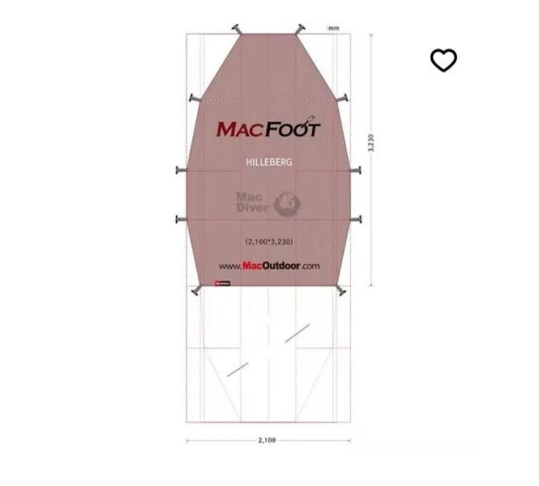 最終値下げ　HILLEBERG SAITARIS サンド　フットプリント付き