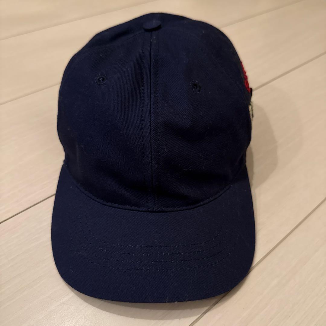 ゆな-GUCCI ネイビー キャップ 保存袋付き