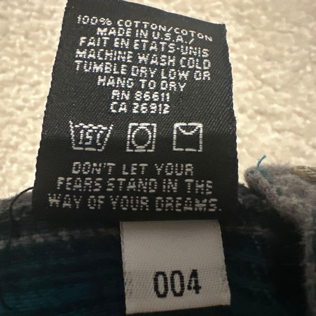 90s USA製 NO FEAR ノーフィア フードネルシャツ ネルパーカー