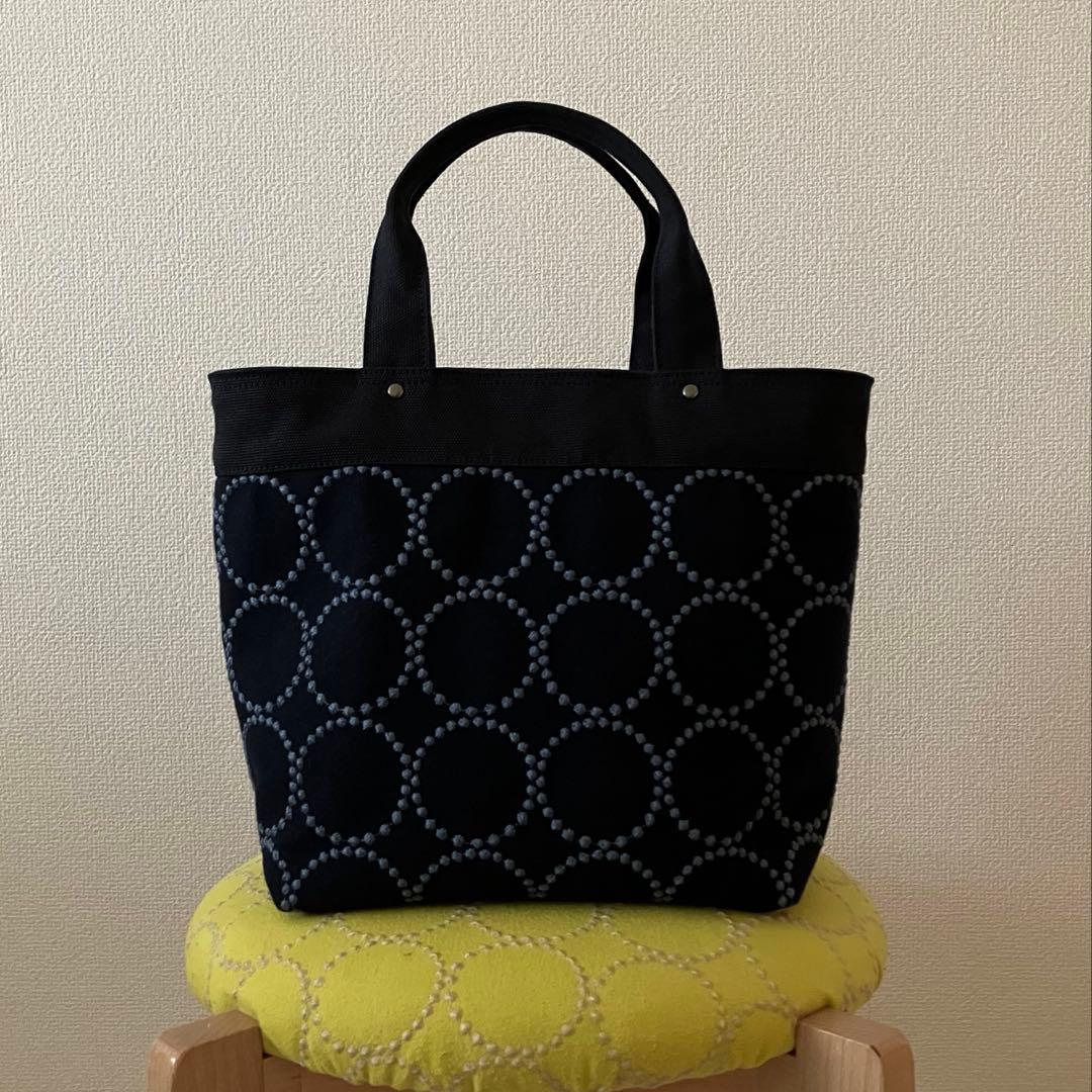 トートバッグ　dopタンバリン　インディゴ