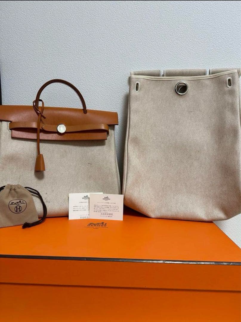 【限定値下】【正規品】エルメス HERMES ハンドバッグエールバッグキャンバス