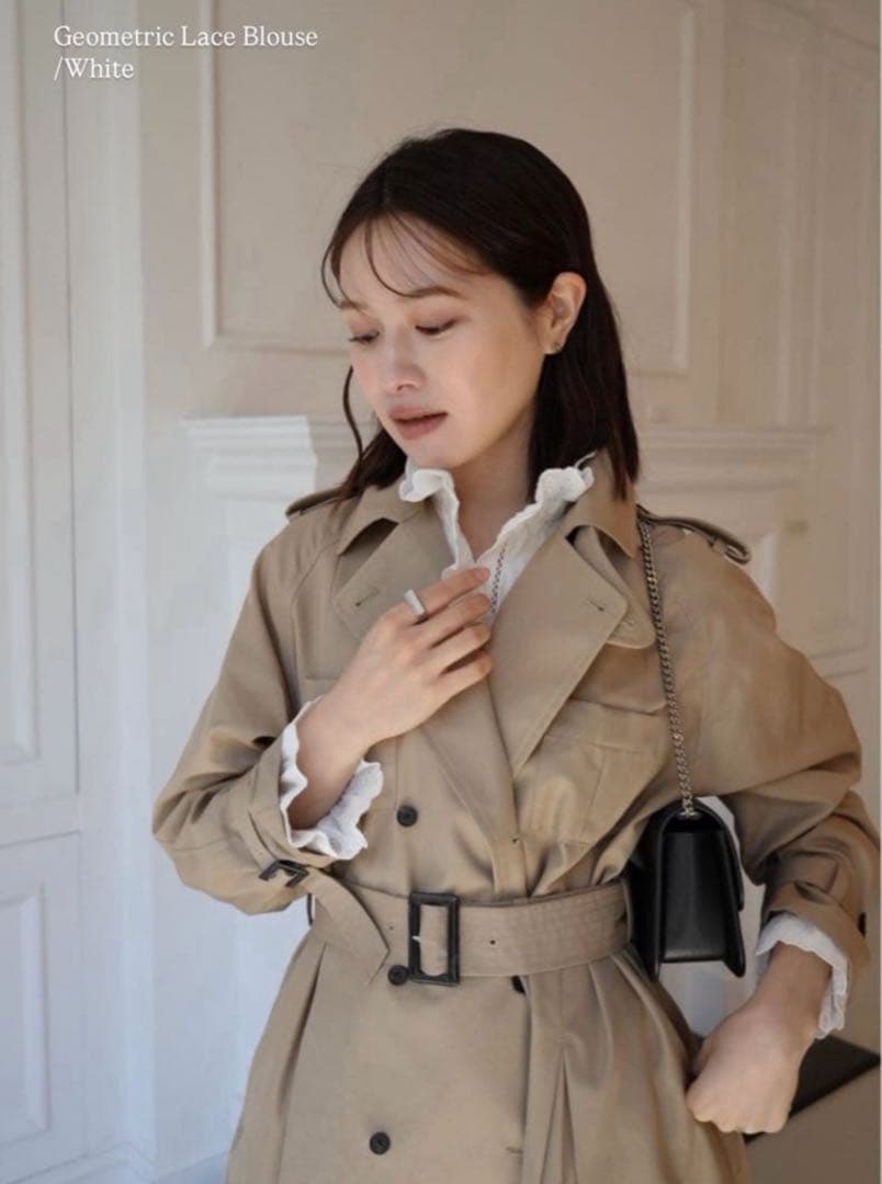 【タグ付き新品】laubeblanc Geometric Lace Blouse