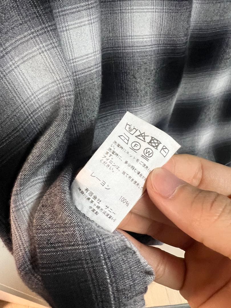 トップス TOWNCRAFT 60S OMBRE LOOP COLLAR SHIRT