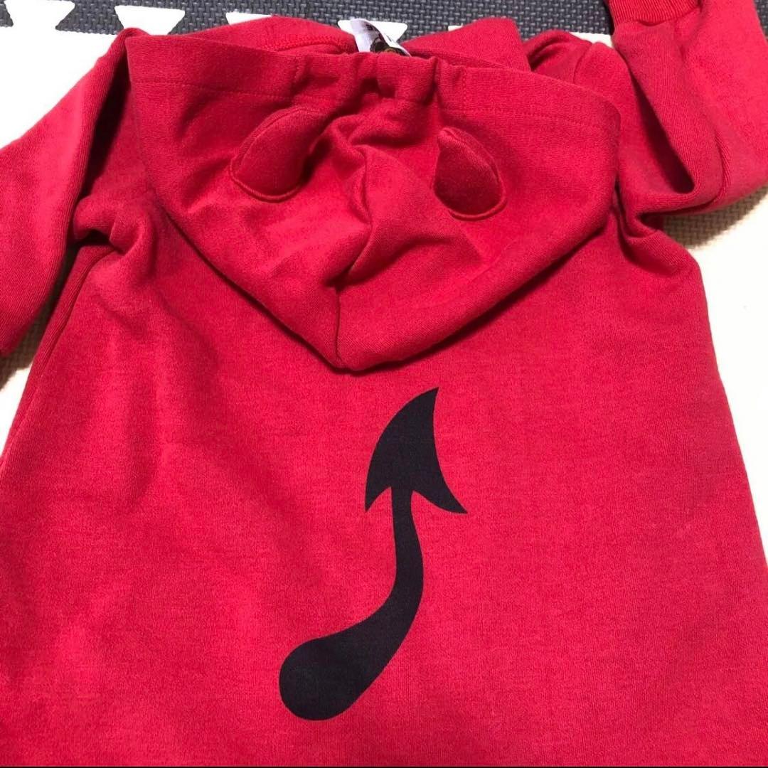 ヒステリックミニDEVILKINダンボールニット カバーオール70-80cm新品