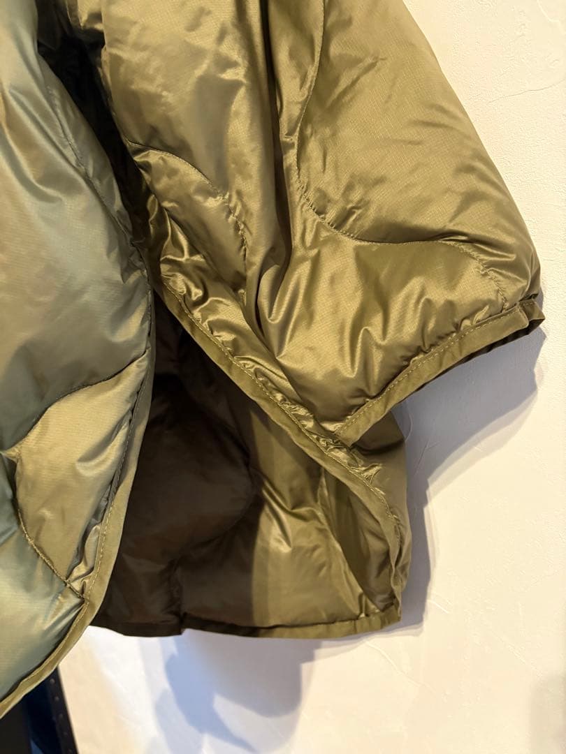 ソラモナポッシェ ライナーキルトジャケット ダウンジャケット ミリタリーグリーン