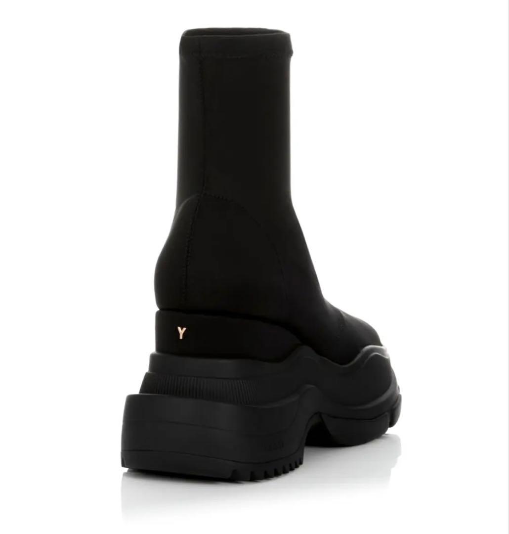 YELLO ダブルスニーカーショートブーツTOKYOブラック