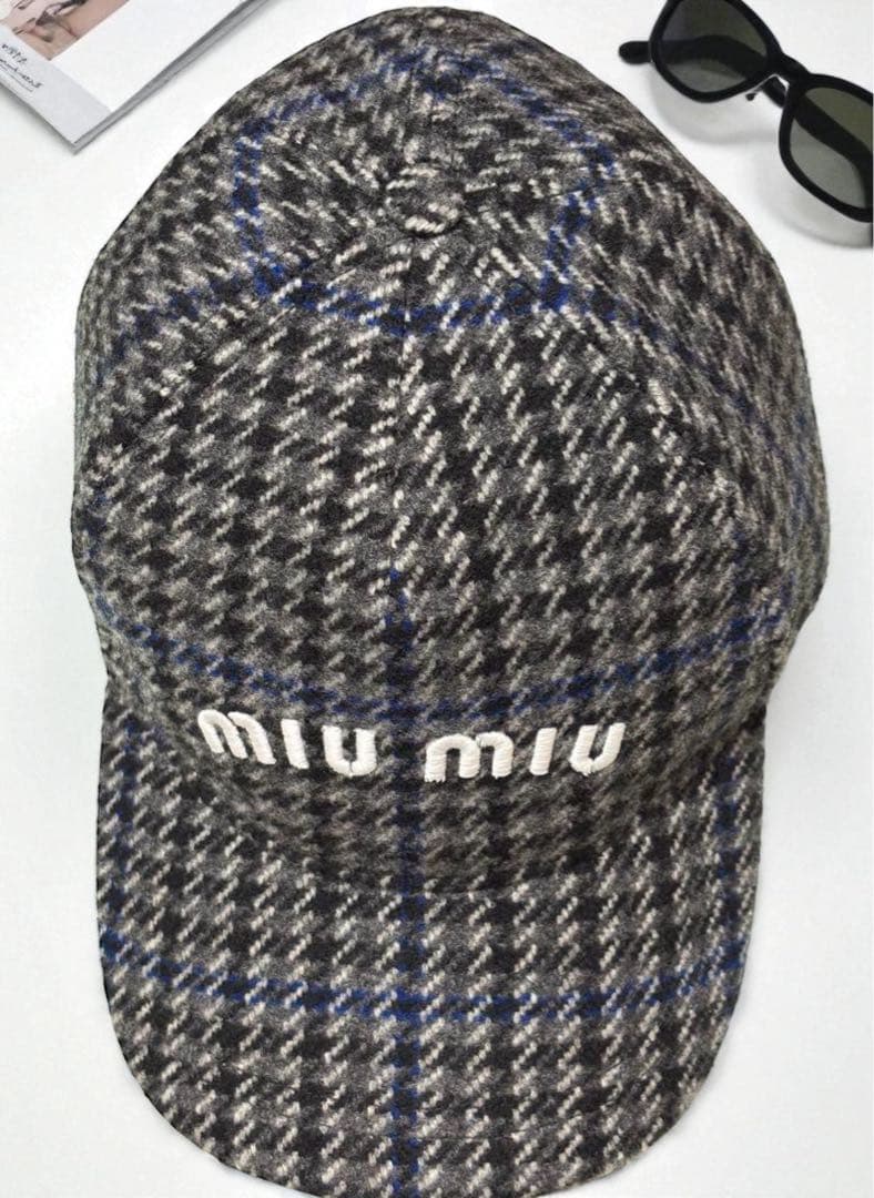 chocolate 様 ★新品★Miumiuキャップミュウミュウ