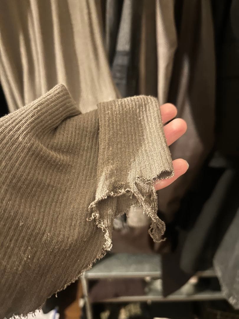 Rick Owens リブタンクトップ、23ss、ダスト、サイズS