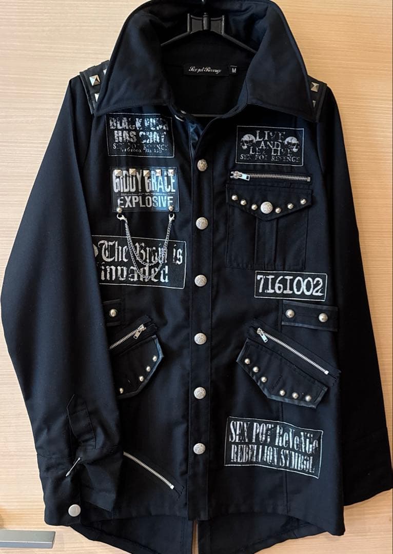 【最終値下げ】Sex Pot Revenge ブラック　シャツジャケット 美品